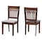 Baxton Studio Genesis Modern Grey Fabric and Walnut Brown Finished Wood 2-Piece Dining Chair Set 230-2PC-13191-ZORO - alternate 1